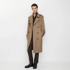 BURBERRY $500! Double-Breasted Trench Coat with Removable Wool Lining EUC